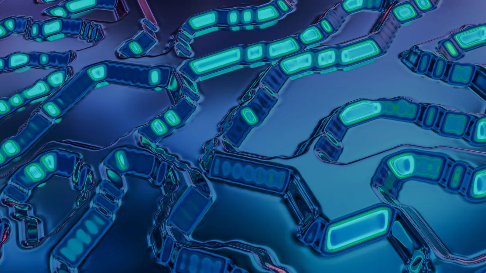 Circuit board representing AI model architecture and neural networks